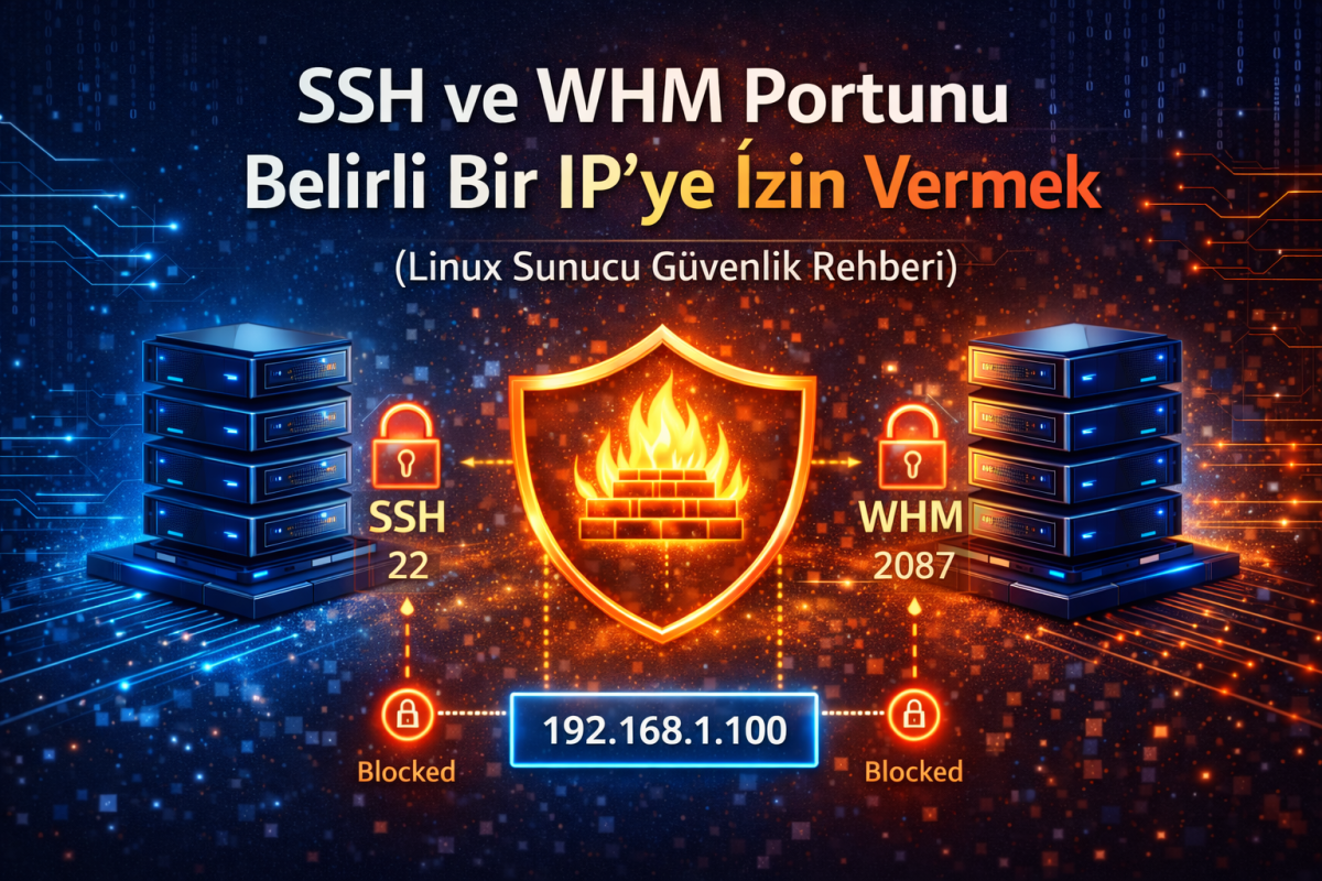 SSH ve WHM Portunu Belirli B...